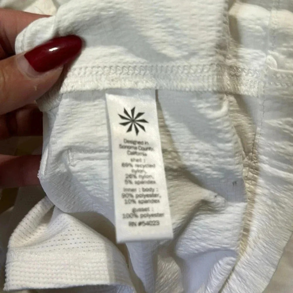 Athleta Trekkie Skort Skirt Womens Size 2 White Cargo Pockets Stretch - Picture 7 of 8